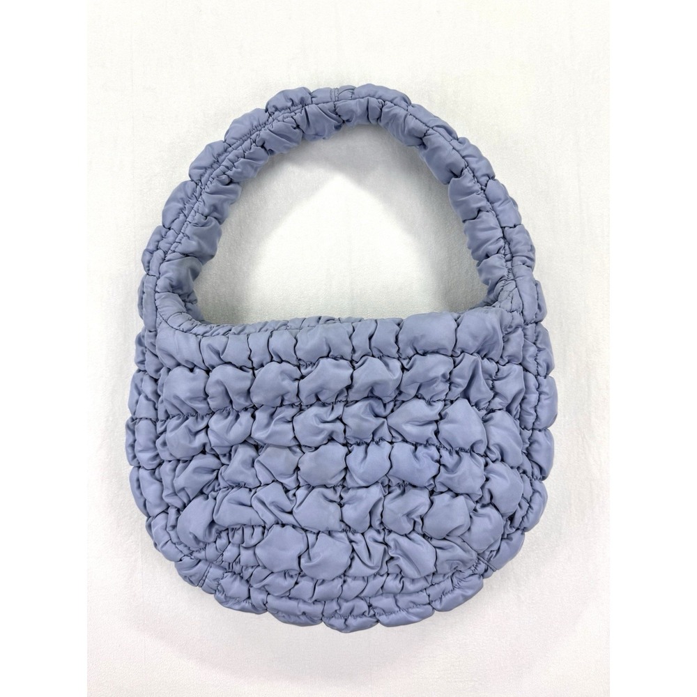 COS Quilted Mini Bag Purse Light Blue Boho Festival